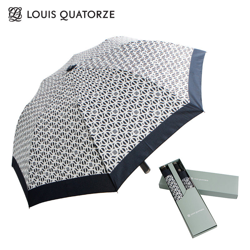 [백화점판매용]루이까또즈 심플보더모노그램 2, 3단 우산세트